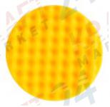 Поролоновый полировальный диск Polarshine Ø 150 мм, рельефный, желтый